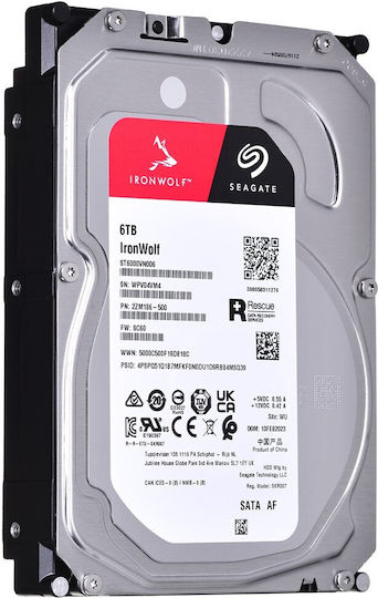 Seagate Ironwolf 6TB HDD Hard Drive 3.5" SATA III 5400rpm with 256MB Cache for NAS ST6000VN006 view 9