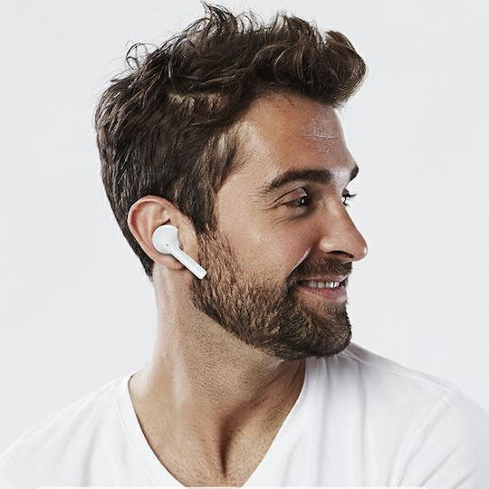 Awei T12 In-ear Bluetooth Handsfree Earphones with Charging Case White view 5