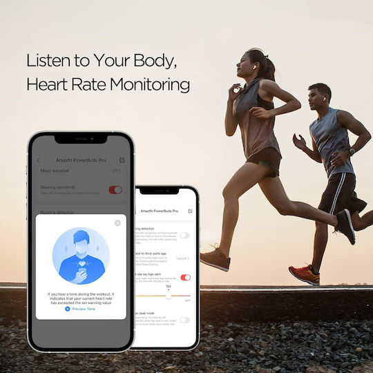 Amazfit Powerbuds Pro Bluetooth Handsfree Earphones with Sweat Resistance and Charging Case White vista 4