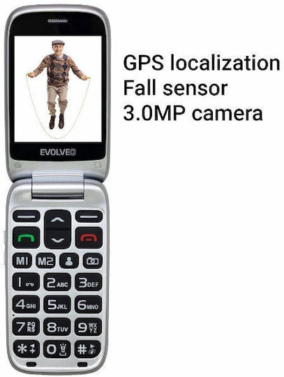 Evolveo EasyPhone FS Single SIM Mobile with Large Buttons Black view 3