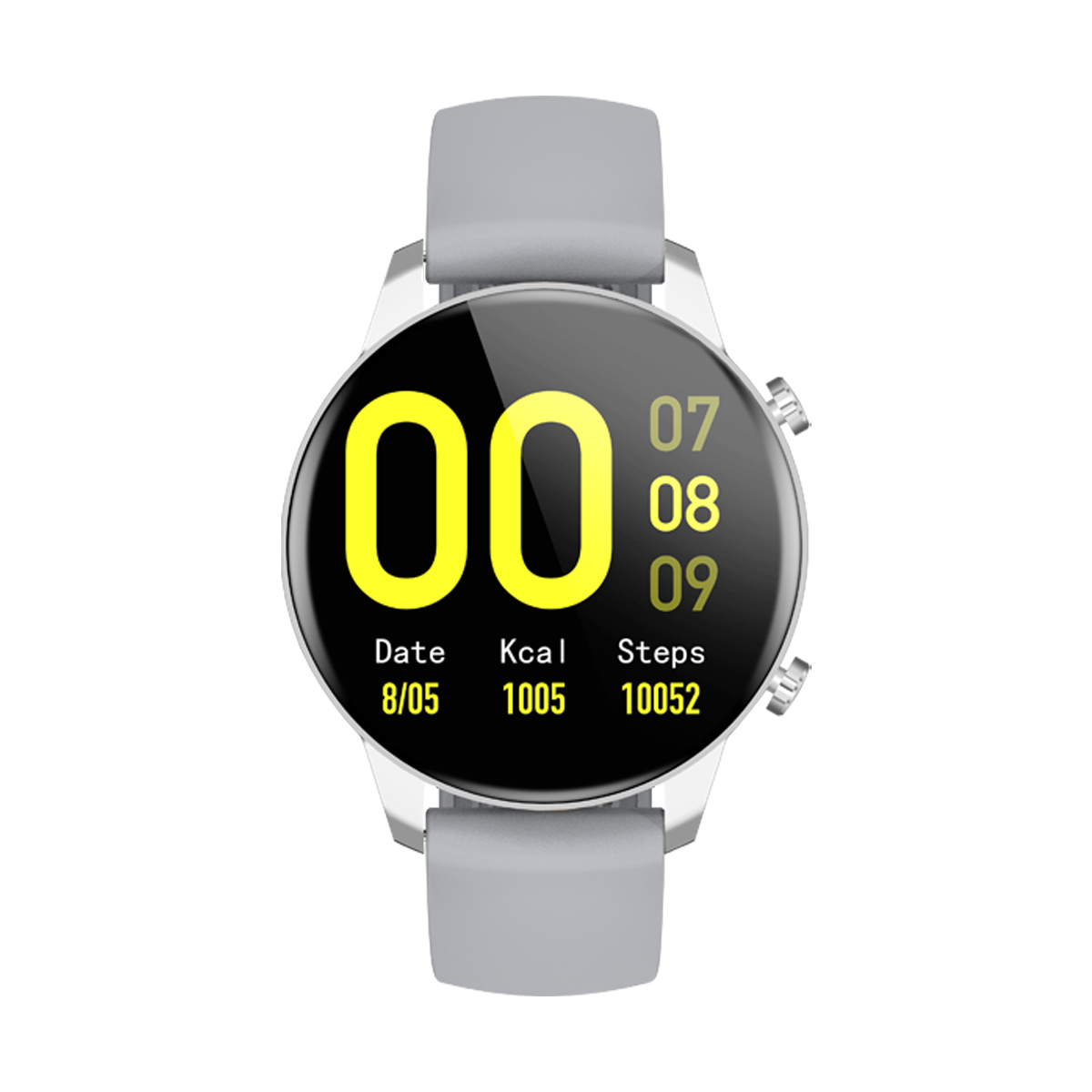 Aluminium Smartwatch with Heart Rate Monitor (Gray) vue 2