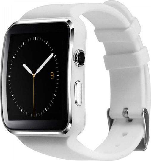 X6 45mm Smartwatch with SIM (White) view 3