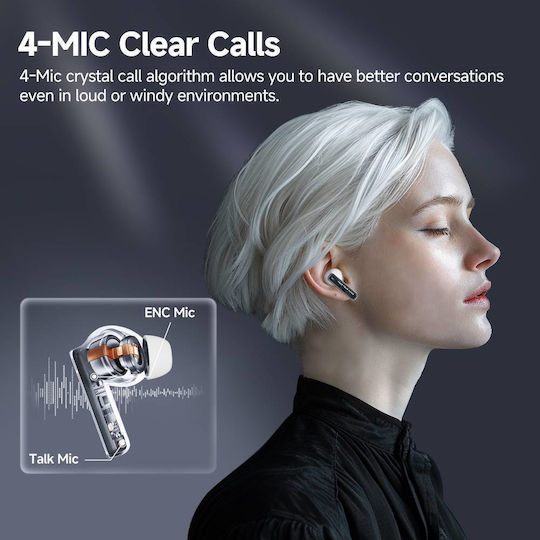 QCY MeloBuds Neo Bluetooth Handsfree Earphones with Charging Case Orange view 2