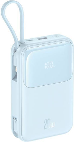 XO PR234 Power Bank 20000mAh with USB-A Port and USB-C Port Light Blue