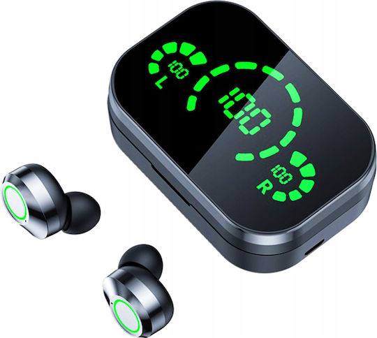 YD03 In-ear Bluetooth Handsfree Earphones with Charging Case Black view 9