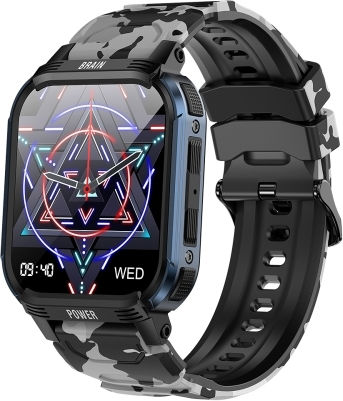 Lemfo LT08 Smartwatch with Heart Rate Monitor (Blue Black) view 1