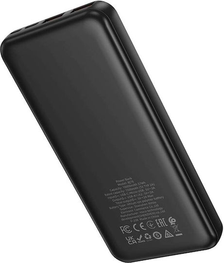 Borofone BJ78 Power Bank 10000mAh with 2 USB-A Ports Black vista 4