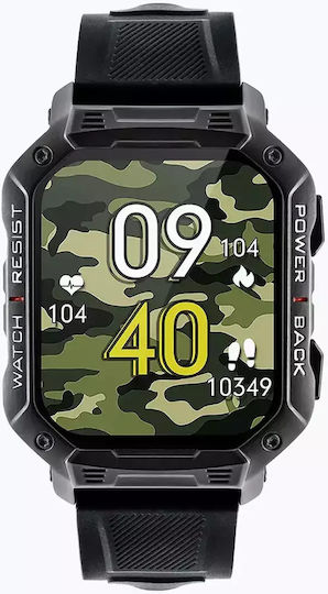 Watchmark Outdoor Ultra Smartwatch with Heart Rate Monitor (Black) view 3