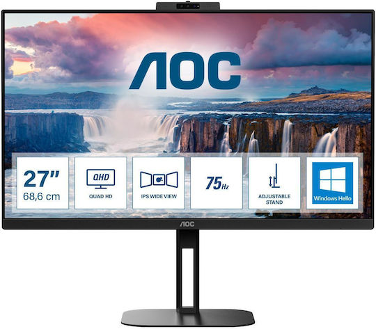 AOC Q27V5CW IPS Monitor 27" QHD 2560x1440 with Response Time 4ms GTG view 6