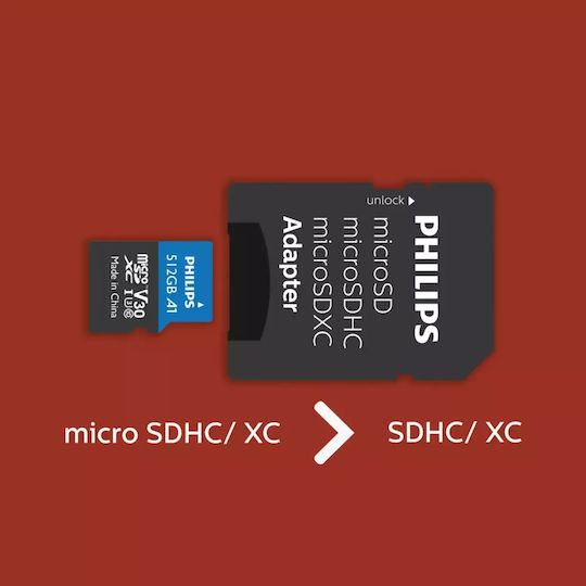Philips Ultra Pro microSDXC 512GB U3 UHS-I With Adapter view 3