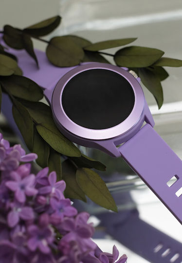 Forever Colorum CW-300 Smartwatch with Heart Rate Monitor (Purple) view 3