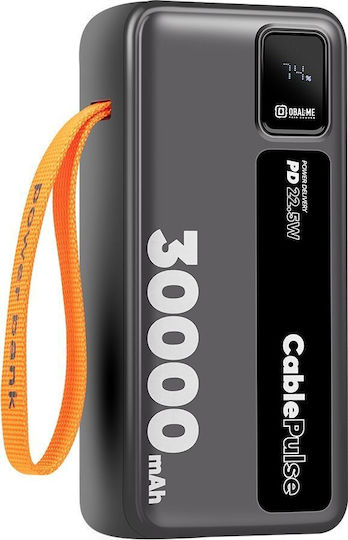 Obal:Me CablePulse Power Bank 30000mAh 22.5W with 4 USB-A Ports and USB-C Power Delivery Port Black view 3