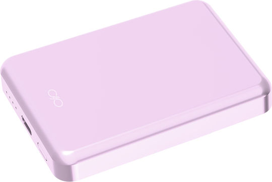Force Power MagSafe Power Bank 5000mAh 15W with USB-C Port Pink view 2