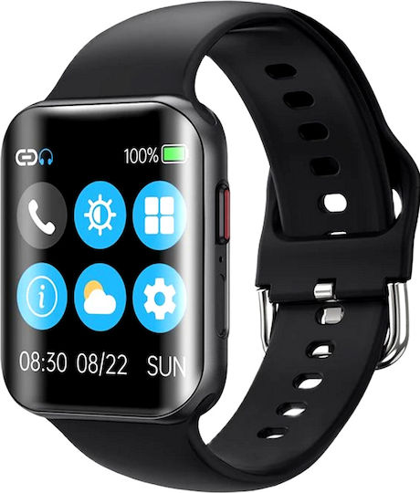Smartwatch Pro Detail Idealstore Curved Screen 1.54 Inch Water Resistant Compatible Ios Android Voice Call Heart Rate Sleep Monitoring Pedometer Sports Black Moment view 1