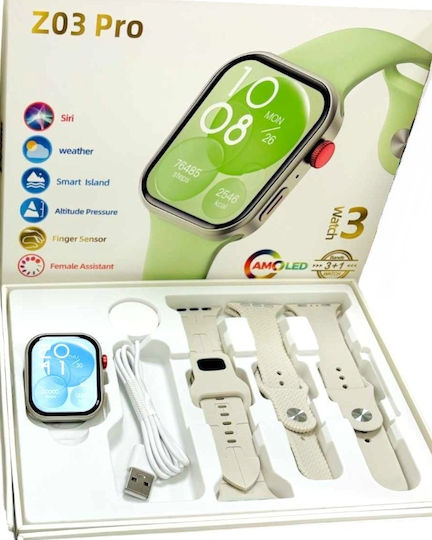 Z03 Pro 44mm Smartwatch with Heart Rate Monitor (Gray) view 2