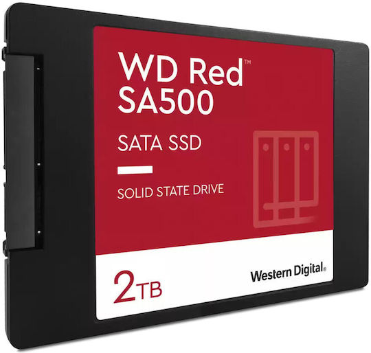 Western Digital Red SA500 SSD 2TB 2.5'' Type with SATA III Connection WDS200T2R0A view 3