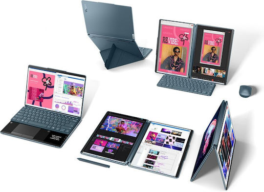Lenovo Yoga Book 9 13IMU9 13.3" OLED Touchscreen (Ultra 7-155U/32GB/512GB SSD/W11 Home) Tidal Teal (US Keyboard) view 9
