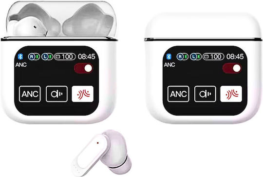 In-ear Bluetooth Handsfree Earphones with Charging Case White view 1