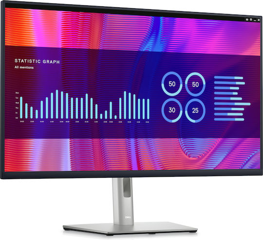 Dell P3223DE IPS Monitor 31.5" QHD 2560x1440 with Response Time 8ms GTG view 3
