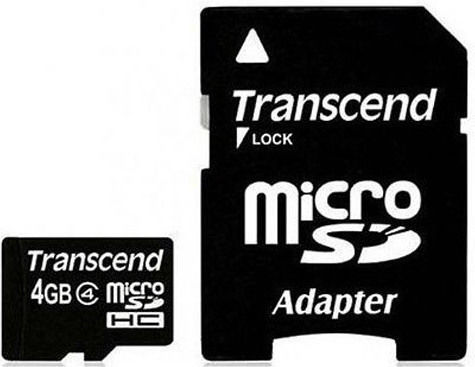 Transcend microSDHC 4GB Class 4 UHS-I with Adapter 视图 2