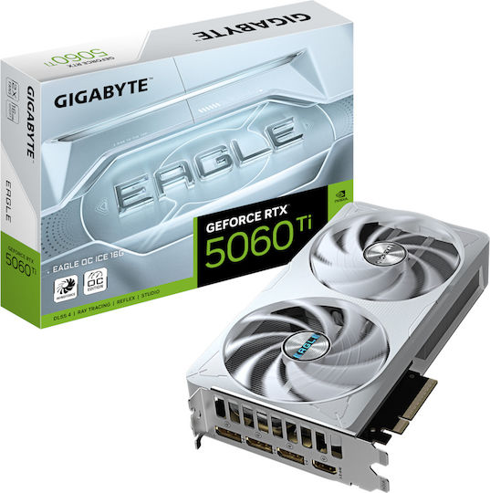 Gigabyte GeForce RTX 5060 Ti 16GB GDDR7 Eagle OC ICE Graphics Card view 1