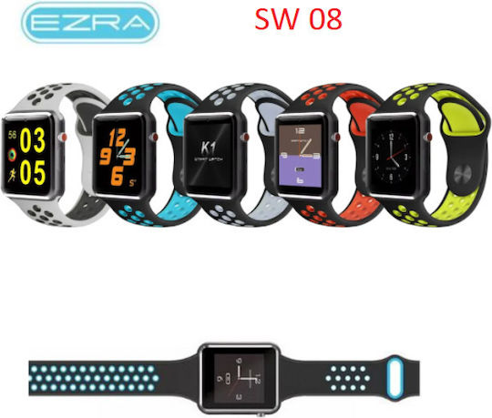 SW08 Smartwatch with SIM (Green) view 2