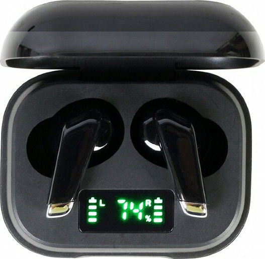 Gembird FITEAR-X300 In-ear Bluetooth Handsfree Earphones with Charging Case Black vista 2