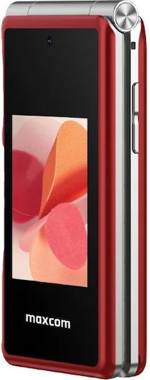 MaxCom MM835 Dual SIM Mobile with Buttons Red view 3