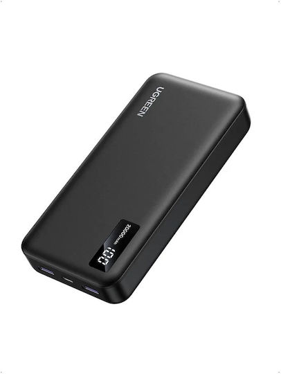 Ugreen PB312 Power Bank 20000mAh 20W with 2 USB-A Ports and USB-C Port Black vue 3
