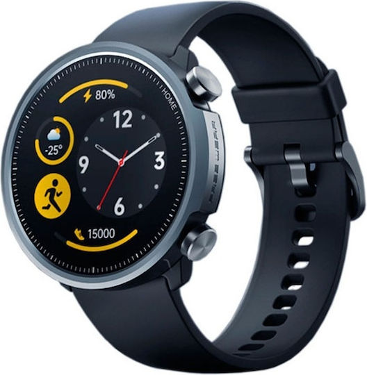 Mibro A1 45mm Waterproof Smartwatch with Heart Rate Monitor (Black)