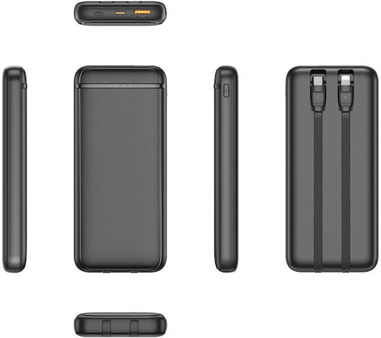 Denver PQCA-10320 Power Bank 10000mAh 20W Power Delivery Black view 4