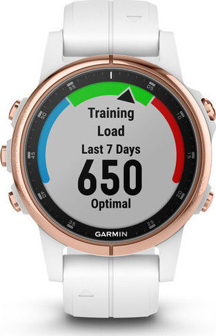 Garmin Fenix 5S Plus Stainless Steel 42mm Waterproof Smartwatch with Heart Rate Monitor (White/Rose Gold) view 6