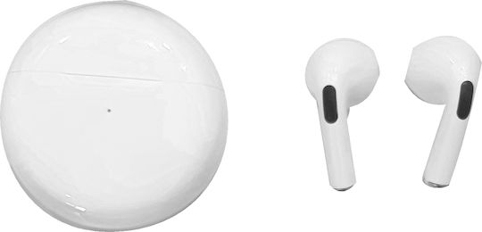 Pro B Model In-ear Bluetooth Handsfree Earphones with Charging Case White view 1