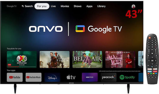 Onvo Smart Television 43" Full HD LED OV43F800 HDR (2023) view 2