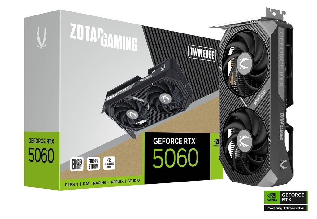 Zotac GeForce RTX 5060 8GB GDDR7 Twin Edge Graphics Card ZT-B50600E-10M