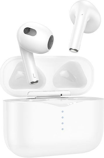 XO XO-EF41 Earbud Bluetooth Handsfree Earphones with Charging Case White view 3