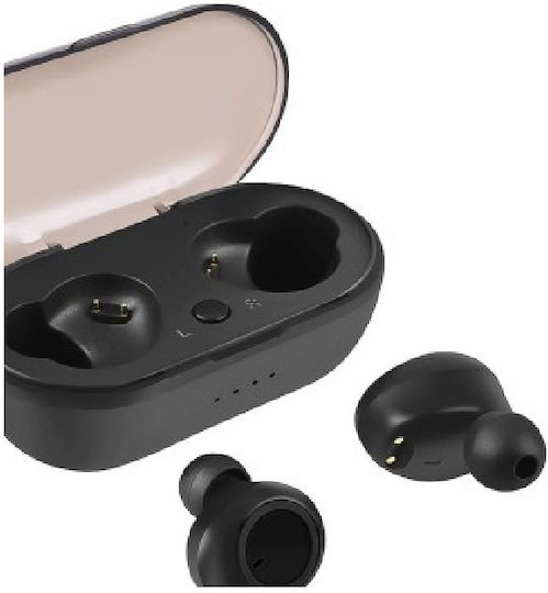 Earbud Bluetooth Handsfree Earphones with Charging Case Black view 3
