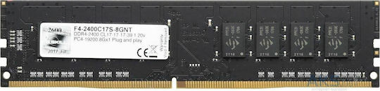 G.Skill Value DDR4 with Module 1x8GB and Speed 2400 for Desktop F4-2400C17S-8GNT
