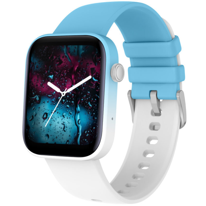 Rubicon SR042D 37mm Smartwatch with Heart Rate Monitor (Blue/White) view 2