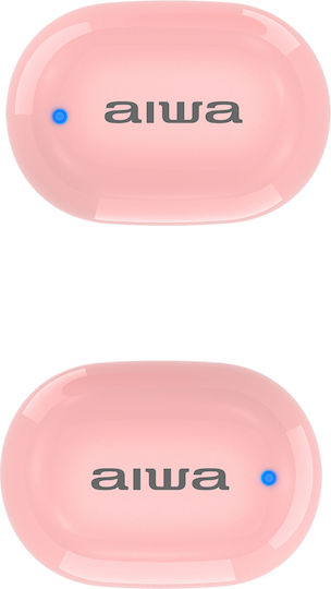 Aiwa EBTW-150 In-ear Bluetooth Handsfree Earphones with Sweat Resistance and Charging Case Pink view 5