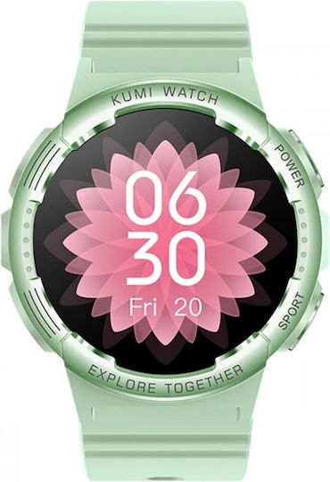 Kumi K6 Smartwatch with Heart Rate Monitor (Green) view 3