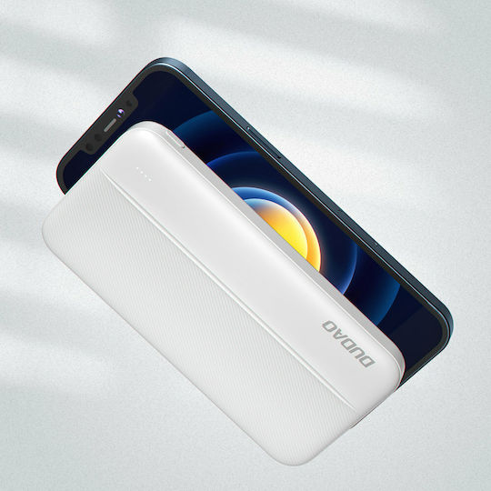 Dudao K4S Power Bank 10000mAh with 2 USB-A Ports White vue 4