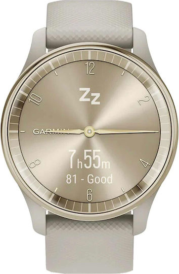 Garmin vívomove Trend Stainless Steel 40mm Waterproof Smartwatch with Heart Rate Monitor (Cream Gold) view 4