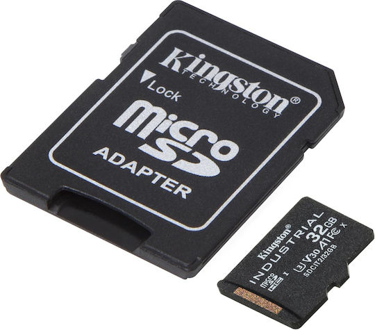 Kingston Industrial microSDHC 32GB U3 V30 A1 UHS-I 100MB/s With Adapter