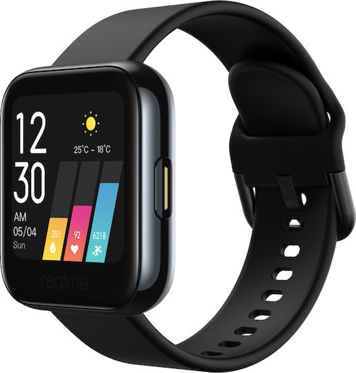Realme Watch 36mm with Heart Rate Monitor (Black) vue 2