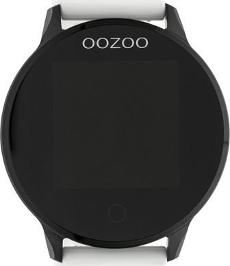 Oozoo Q00112 Stainless Steel 43mm Smartwatch with Heart Rate Monitor (Black / White) view 3