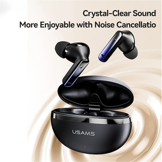 Usams E02 In-ear Bluetooth Handsfree Earphones with Charging Case White view 4