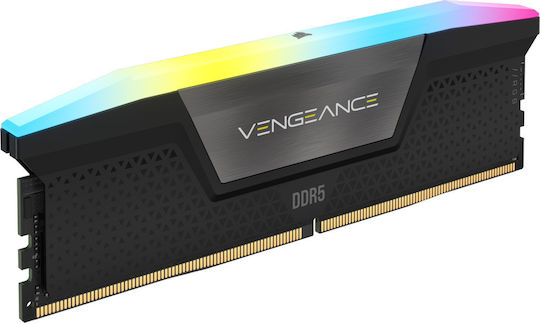 Corsair Vengeance RGB DDR5 64GB RAM with 2x32GB Modules and Speed 6000 for Desktop CMH64GX5M2B6000Z40 view 6
