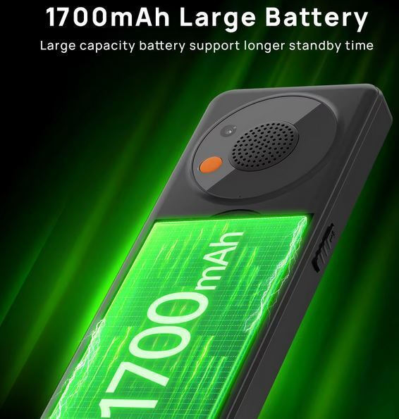Uniwa V2000 Dual SIM Mobile with Large Buttons Black view 4