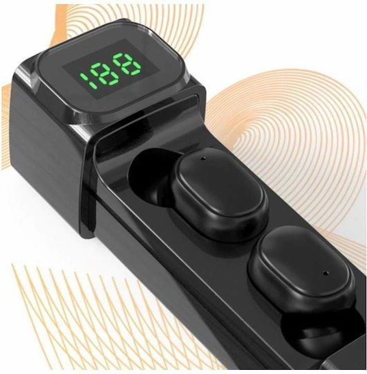 In-ear Bluetooth Handsfree Earphones with Sweat Resistance and Charging Case Black view 4